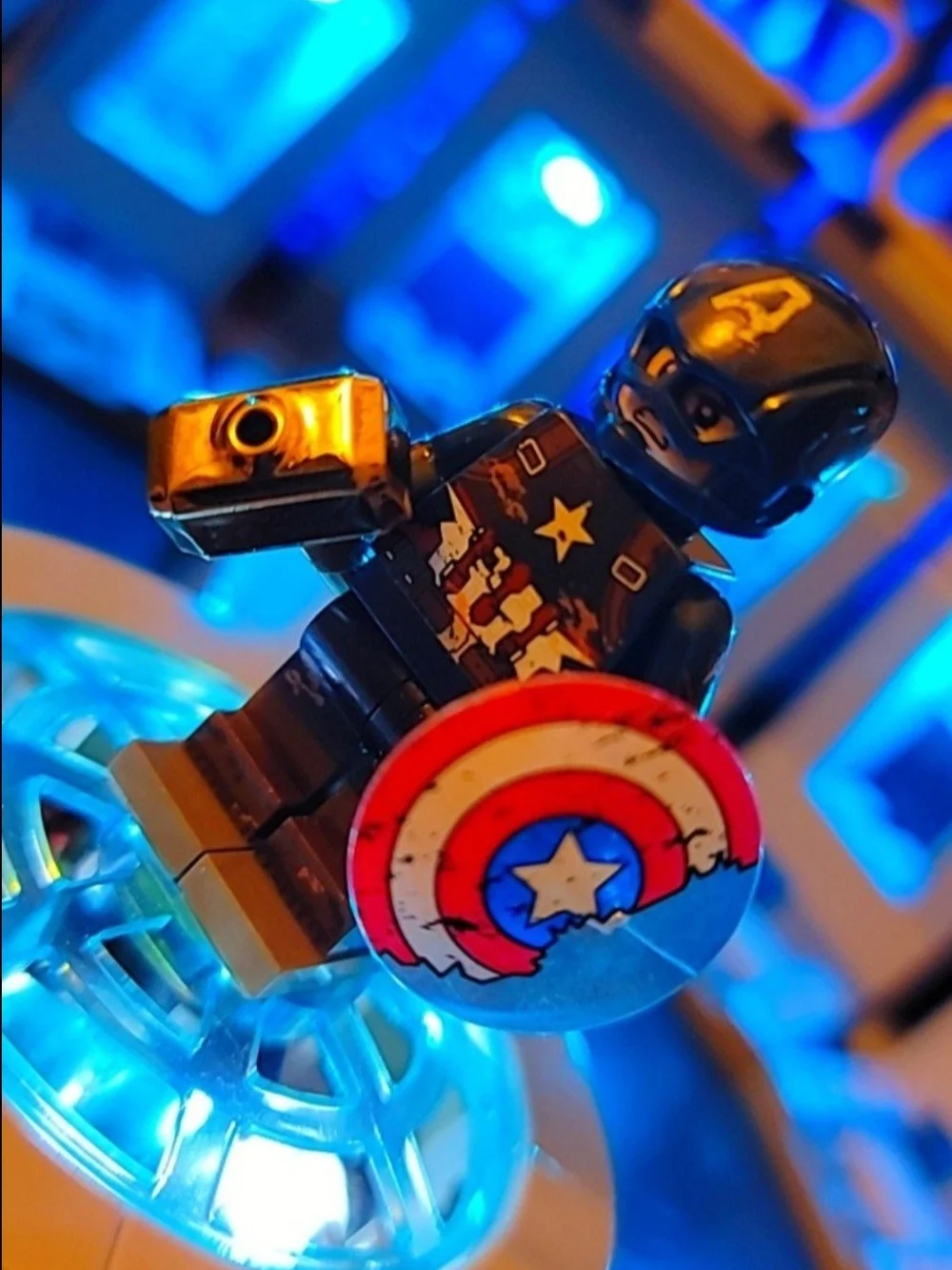 Captain America Minifigure Lego Compatible